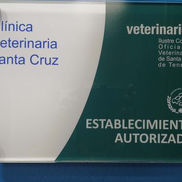 Clínica Veterinaria Santa Cruz cartel de presentación